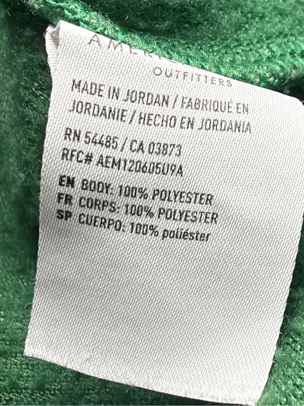 American Eagle Outfitters | Kelly Green Faux Sherpa Button-Up Shacket - Picture 8 of 8